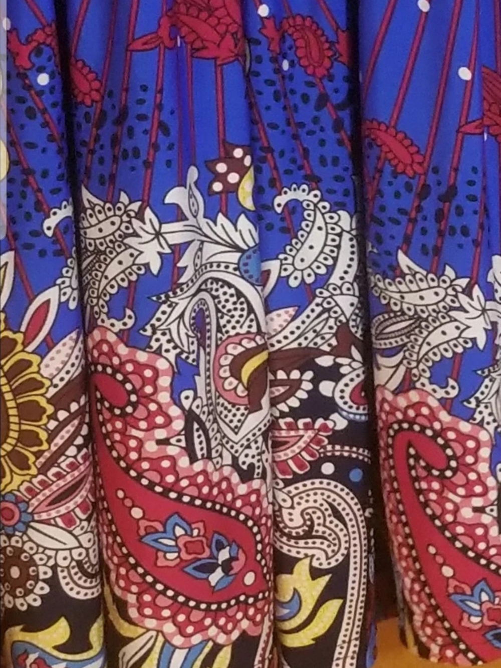 Win Win Paisley Type Designed Sleeveless Dress Womens Size L-XL